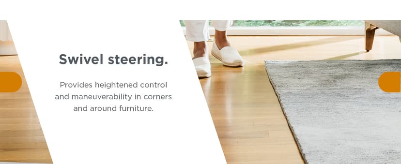 Shark Rocket Ultra-Light Corded Bagless Vacuum for Carpet and Hard Floor Cleaning with Swivel Steering (HV301), Gray/Orange