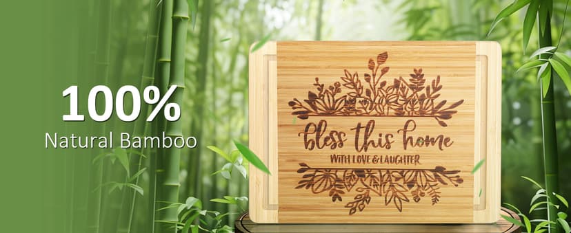 House Warming Gifts New Home, Engraved Cutting Board Housewarming Gifts, New Home Gift Ideas for New Homeowner, New House Gifts for Women Men Couple Neighbor Friend Family - Bless This Home