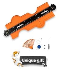 dodowin Contour Gauge Tool,Fathers Day Gifts for Men Birthday Dad Husband Him, Super Gauge Shape Outline Tool for Woodworking, Flooring Measure Tools,Anniversary/Boyfriend Gift