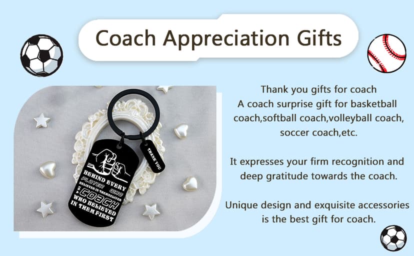 Coach Gifts for Men Coach Appreciation Gifts Basketball Coaches Gift Best Coaches Keychain Thank You Gift for Basketball Soccer Volleyball Softball Baseball Team Birthday Thanksgiving Cheer Keyring
