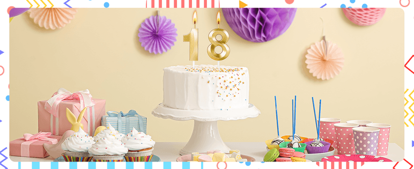 18th Birthday Candles,18th Birthday Decorations for Girls Boys,Happy Birthday Cake Topper for Men,18 Year Old Boy Birthday Gifts