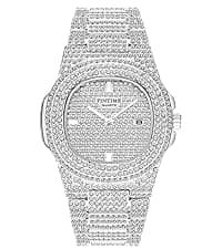 FANMIS Mens Luxury Watches Business Chronograph Dress Waterproof Leather Strap Analog Quartz Wrist Watch