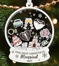 Gifts for Expecting Parents - Expecting Parents to Be Unique Gifts - Baby Pregnancy Announcement Gift Ideas for Husband, Family - Baby Ornament 2026 - Baby Pregnancy Announcement - Glass Ornament