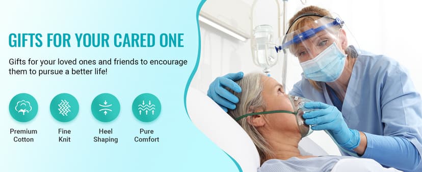 HAPPYPOP Cancer Awarenesss Gifts - Women Men Socks for Breast Cancer Survivor Chemo Patient