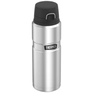 THERMOS Stainless King Vacuum-Insulated Drink Bottle, 24 Ounce, Matte Steel