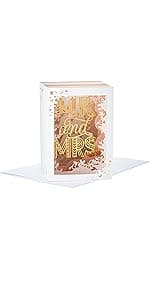 Hallmark Wedding Card (Mr. & Mrs.)