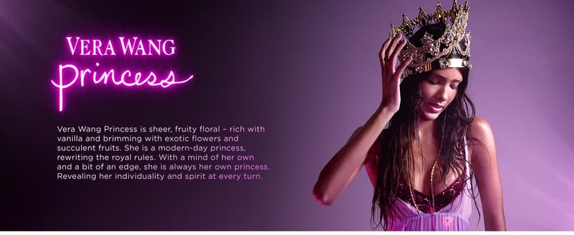 Vera Wang Princess + Rock Princess, Body Mist and Eau de Toilette Spray (2) 3 Piece Gift Set, Notes of Peach, Jasmine, and Vanilla, Women's Fragrance, Long Lasting, Everyday Fragrance