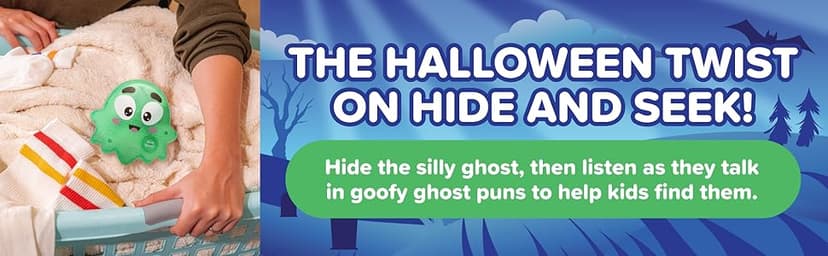 Silly Poopy & Friends™ Hide & Seek Ghost™ by Relatable, The Kid-Friendly Hide & Seek Game, Great Toddler Toys for Learning & Play, Fun Toddler Halloween Toys and Kids Halloween Games