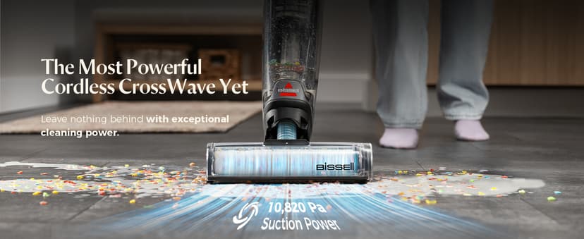 Bissell® CrossWave® OmniForce™ Cordless Multi-Surface Hard Floor Cleaner and Mop, Wet Dry Vacuum with Dedicated Dry Vacuum Mode, 3882