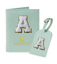 COSHAYSOO Green Belt Bag Crossbody Initial Fanny Pack Preppy Trendy Stuff for Teen Flower Girls 5 6 7 8 9 10 Year Old Personalized Cute Wedding Party Bridesmaid Birthday Easter Gift Letter M