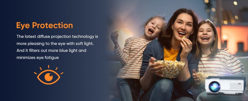 Projector with WiFi and Bluetooth, Upgrade Outdoor Projector, Mini Movie Projector Supports 1080P Synchronize Smartphone Screen by WiFi/USB Cable for Home Entertainment