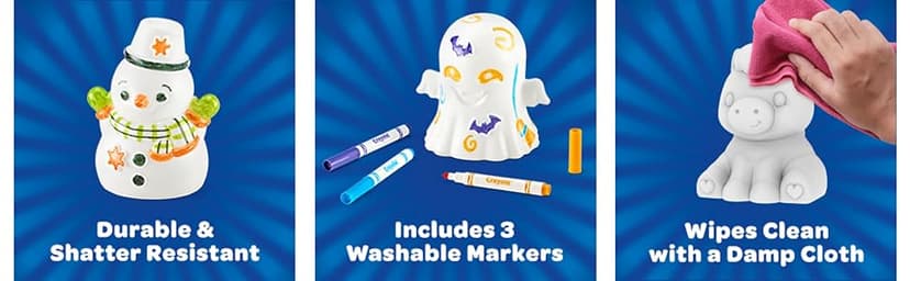 Crayola Light-Ups - Ghost, Reusable Coloring Toy & Craft Kit, Light Up Ghost, Cute Halloween Decor & Night Light for Kids, Halloween Toy, Ages 4+
