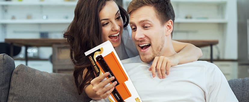 dodowin Contour Gauge Tool,Fathers Day Gifts for Men Birthday Dad Husband Him, Super Gauge Shape Outline Tool for Woodworking, Flooring Measure Tools,Anniversary/Boyfriend Gift