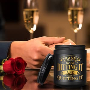 Scented Candles for Men - Funny Gifts for Boyfriend - Naughty Birthday Gift for Him - Anniversary Valentines Day Engagement Christmas Love You Presents for Husband Fiance Couples Guy BF