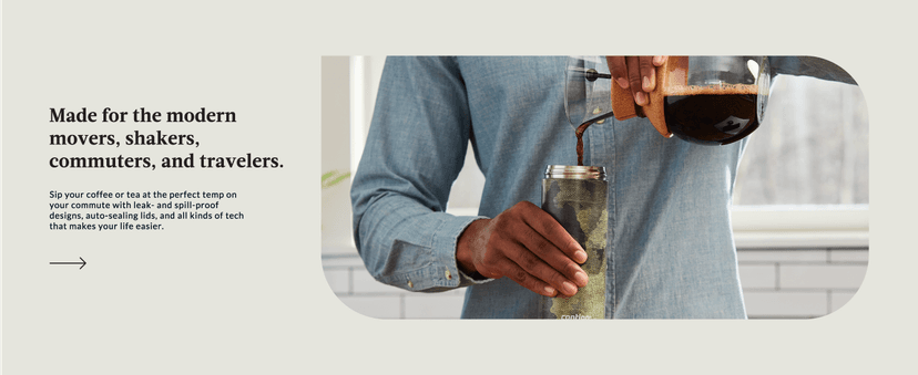 Contigo Byron Vacuum-Insulated Stainless Steel Travel Mug with Leak-Proof Lid Reusable Coffee Mug or Water Bottle BPA-Free 16oz Licorice Keeps Beverages Hot for 6 Hours or Cold for 12 Hours