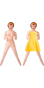 Liliful 59 Inch Blow up Doll Inflatable Life Size Funny Gag Gift for Bachelors Halloween Party Accessories Props Decoration(Cassie)