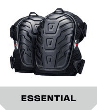 NoCry Professional Gel Knee Pads for Work with Soft Foam and Gel Cushion — Heavy Duty Cap, Reinforced Adjustable Straps, Military-Grade Rivets and Built-in Hang Loops — Perfect for Construction