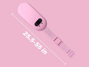 FSA HSA Eligible Portable Heating Pad for Cramps, Upgrade Cordless Electric Period Fast Heating Pad for Back Pain Relief Menstrual Belt 6 Heat 6 Massage Modes Gifts for Women Girls Her Girlfriend Pink