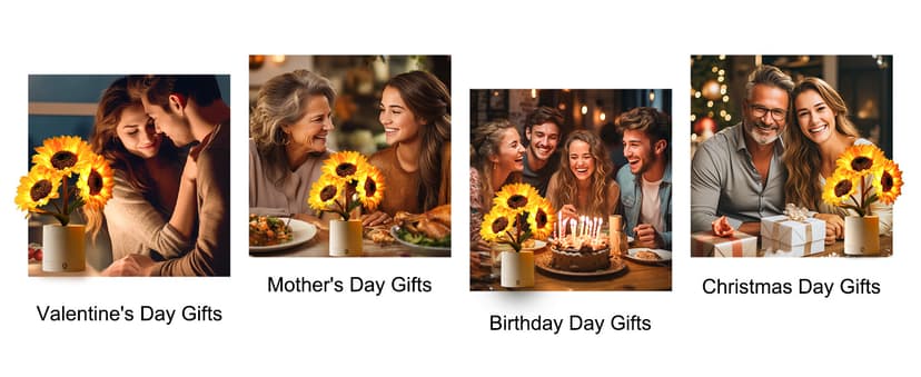 Sunflower Flower Lamp Gifts for Women, Birthday Christmas Ideal Gifts for Women Mom Granddaughter Girlfriend Friend Wife Anniversary Birthday, Bedroom Bar Coffee Shop Sunflower Night Light Lamp Decor