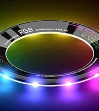 TOSY Flying Ring - 36 RGB Multicolor or 12 Monocolor LEDs, Super Bright, Lost Mode, Auto Light Up, Christmas Stocking Stuffers Gift for Kid/Teen/Boy/Girl, Safe, Waterproof, Pool/Beach/Camping Toy