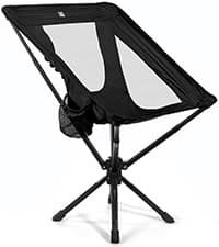 TCEK TCEK Portable High Back Camping Chair with Adjustable Height, Small Compact Outdoor Folding Chair for Adults Travel, Riselite Collapsible Lightweight Packable Camp Chairs, Easy Carry and Quick Setup