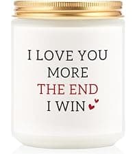 Happy Anniversary Couple Gifts - 10th, 25th, 40th, 50th Wedding Anniversary Candle Gifts for Him, Her, Husband, Wife - 7oz Lavender Soy Wax Scented Candle