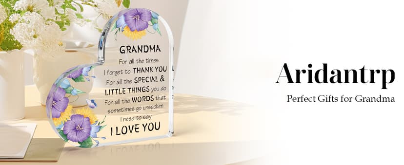 Gifts for Grandma, Grandma Gift Ideas Acrylic Desk Decor, Grandma Birthday Gifts,Cool Presents for Grandma, Thanksgiving Gifts Grandma Christmas Gifts Mothers Day