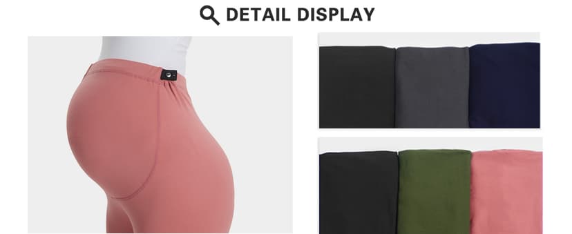 Buttergene Women's Maternity Leggings over the Belly Pregnancy Active Wear Workout Yoga Tights Pants