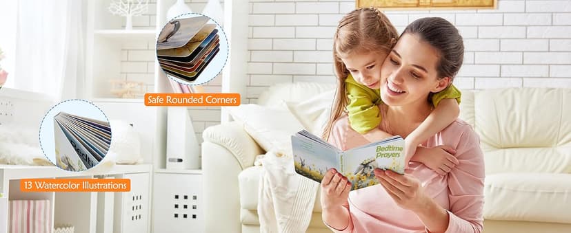 Baptism Gifts for Girls and Newborn Baby, Christening Gifts Set, 7" Praying Bunny Plush Toy and Bedtime Blessing Book in Keepsake Gift Box, Ideal Easter Gifts for Kids