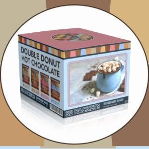 Gourmet Hot Cocoa Mix Variety Pack - Classic, Chocolate Raspberry, Salted Caramel, & Peppermint Hot Chocolate Mix Sets - 32 Count