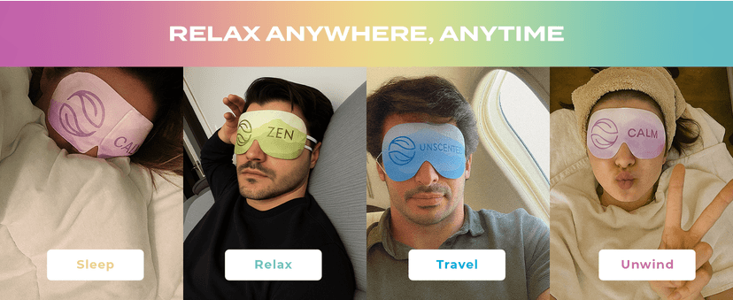 Body Restore Heated Eye Mask for Dry Eyes 5 Pack - Self Heating Warm Compress, Christmas Stocking Stuffers, White Elephant, Birthday Gifts for Women, Men, Stye Eye Treatment, Relaxation - Variety