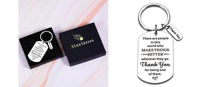 STUNFASSOO Boss Day Gifts for Women Men, Funny Boss Gifts Keychain, Office Gag Gifts for Bosses