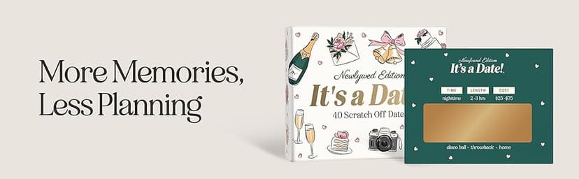 It's a Date! Newlywed Edition for Couples, The Ultimate Gift for Weddings, Bridal Showers, Engagements, and Bachelorette Parties