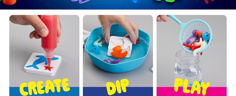 Dan&Darci Aqua Fairy Water Gel Kit for Kids - Craft for Kids - Magic Elf Toy Kits - Waters Pets - DIY Squishy Maker - Make Your Own Squishies Toys Crafts for Boys & Girls Ages 6-12