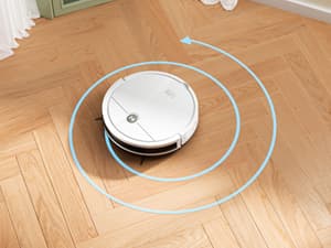 ILIFE V2 Robot Vacuum Cleaner, Tangle-Free Suction, 120 Mins Runtime, Slim, Self-Charging Robotic Vacuum Cleaner, Ideal for Pet Hair and Hard Floors
