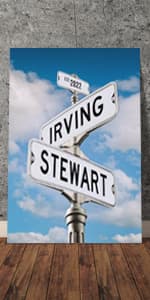 Personalized Vintage Street Sign For Couples Canvas, Best Gift For Сouple, Christmas Gifts for Her Him, Valentines Day Gift for Girlfriend Boyfriend, Wedding Anniversary Street Art Canvas Or Poster