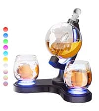 Birthday Gifts for Men Dad, Kollea Gun Whiskey Decanter Set with Shot Glass, Cool Anniversary Christmas Gifts Ideas for Him Husband Brother, Funny Military Retirement Present, Home Bar Drinking Party