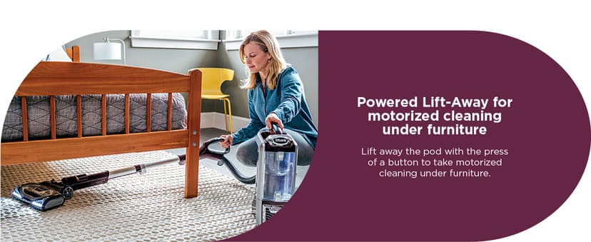 Shark NV752 Rotator Powered Lift-Away TruePet Upright Vacuum with HEPA Filter, Large Dust Cup Capacity, LED Headlights, Upholstery Tool, Perfect Pet Power Brush & Crevice Tool, Bordeaux