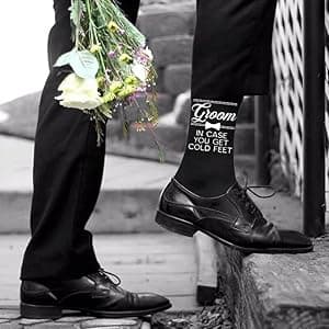 Groomsman Gifts For Men Wedding Gifts Novelty Socks Funny Proposal Gifts Groom Bestman 100% Cotton Crew Socks
