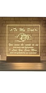 Hiipeenow Valentines Day Gifts for Girlfriend, to My Girlfriend Acrylic Engraved Night Light 15 * 19CM Presents, Birthday Anniversary Christmas Valentines Day Gifts for Girlfriend