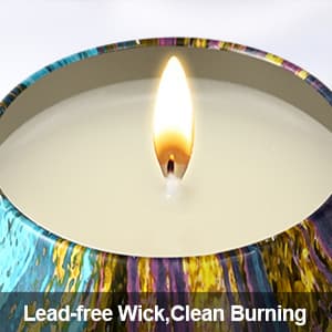 Scented Candles Gift Set, Natural Soy Wax Portable Travel Tin with Strongly Fragrance Essential Oils for Stress Relief and Aromatherapy - 16 Pack