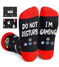 Gamer Gifts for Teens Boys - Baseball Hockey Football Basketball Gifts, Gaming Socks for Adult, Kids 4-18 Years