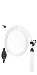 5ft-S Aquarium Siphon Vacuum Cleaner for Fish Tank Cleaning Gravel & Sand