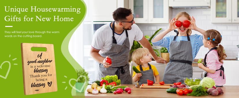 Housewarming Gift for Neighbors, Best Gifts for Neighbors, Neighbors Gifts, Farewell Gifts Thank you Gifts for Neighbors Christmas Cutting Board Gift