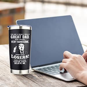 Gifts for Dad from Daughter, Son, Kids on Fathers Day, Christmas, Birthday - Funny Dad Birthday gift Ideas -Fathers - Best Dads Ever Gifts, Pefect for 20oz Stainless Steel Tumbler