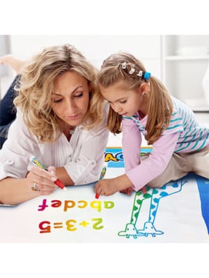 Water Doodle Mat - Kids Painting Writing Color Doodle Drawing Mat Toy Bring Magic Pens Educational Toys for Age 2 3 4 5 6 7 Year Old Girls Boys Age Toddler Gift