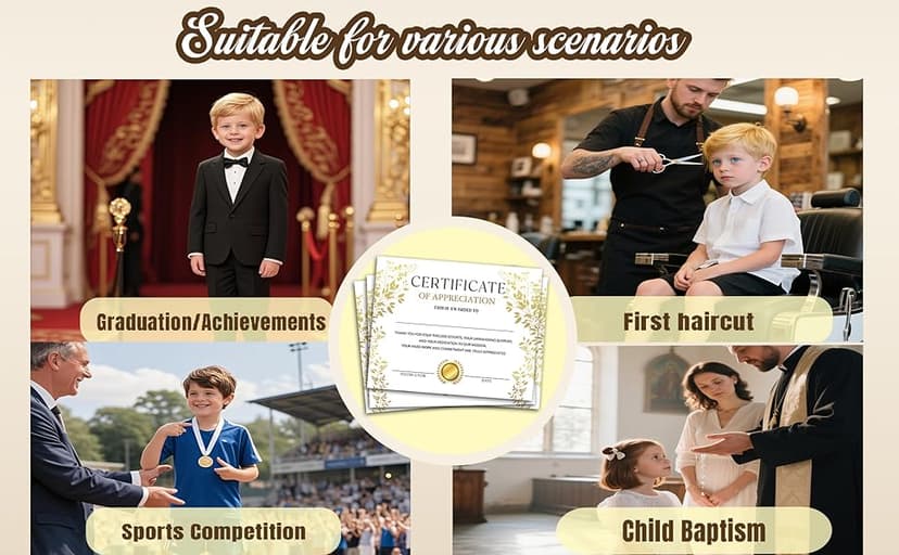 Certificate of Appreciation -25pcs, Certificates of Recognition, Thank You Gifts Certificates for Employees, Staff, Teachers, Volunteers, 8×10 Inch Award Certificate-A08