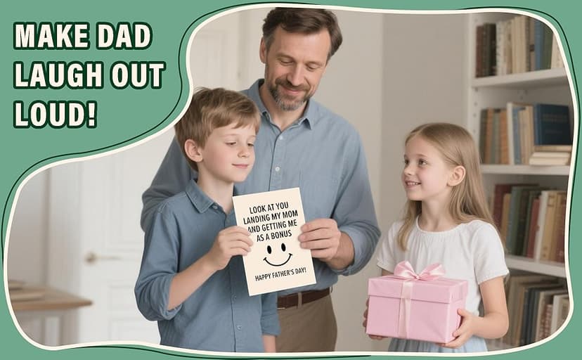 Step Dad Father's Day Gifts, Funny Fathers Day Card from Step Daughter Son Kids, Best Gag Gifts for Stepdad Bonus Dad Who Wants Nothing, Personalized Presents for Dads Father In Law Daddy Gift Ideas