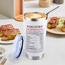 Gifts for Girlfriend Women Her, Girlfriend's Birthday Gifts, 1 Year Gift for GF Anniversary, Best Girlfriend Ever Tumbler Gift Set, Coolest I Love You Couple Presents, I Love My GF Cute Present