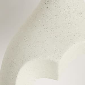 White Vases for Decor, Heart Shaped Ceramic Vase Set of 2, Nordic Heart Shaped Vases, Minimalist Decorative Vase for Table Centerpiece Wedding Dining Living Room Office House Decoration